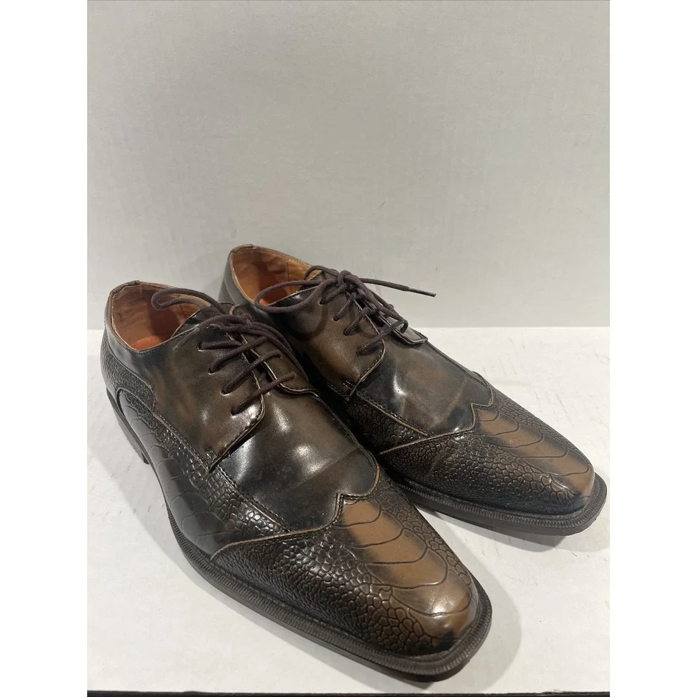 ANTONIO CERRELLI ELITE LACE-UP DRESS SHOES MEN'S SIZE 9.5